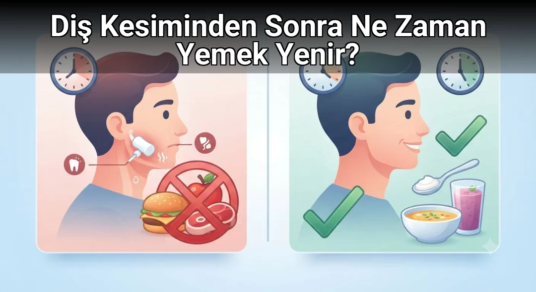 Diş Kesiminden Sonra Ne Zaman Yemek Yenir?